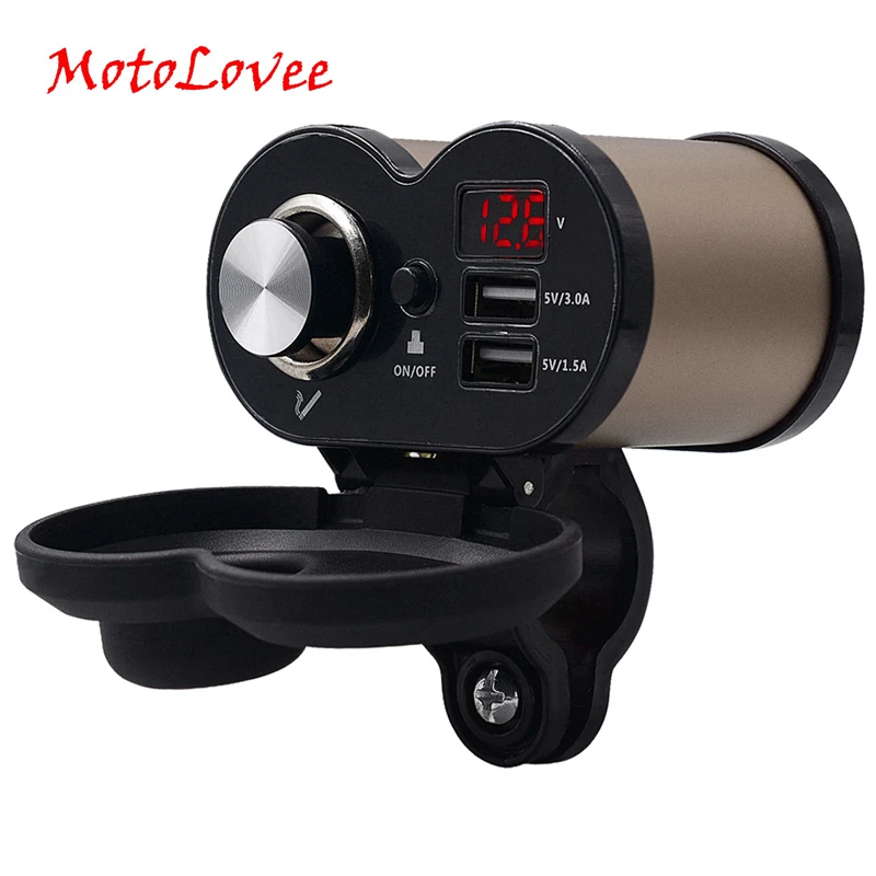 Мотоциклетные аксессуары MotoLovee розетка для прикуривателя 5 В 3 0 А двойное
