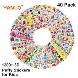 Autocollants à bulles de dessins animés, 20 feuilles/ensemble, motif véhicules d'ingénierie, voiture camion 3D, Scrapbooking, cadeau pour enfants garçons 