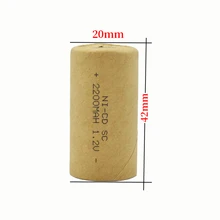 

10PCS 2021 NEW Ni-Cd SC rechargeable battery, 4500mAh, SC, 1.2V, used for Bosch Motian screwdriver, electric drill, electric