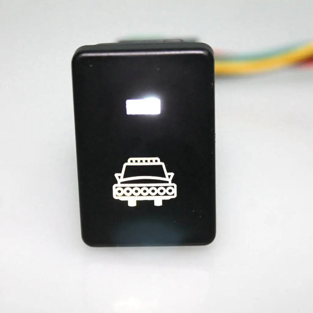 Push Button Switch White LED Parking Light & Headlight with Harnesses For   4Runner 2010-On