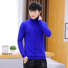 ##Special Price Fashion Winter Thick Sweater Turtleneck Sweaters Clothes Fake Two Pieces Blue Black Single Breasted Pullover Men Mens 2019 New ##Special Price Fashion Winter Thick Sweater Turtleneck Sweaters Clothes Fake Two Pieces Blue Black Single Breasted Pullover Men Mens 2019 New