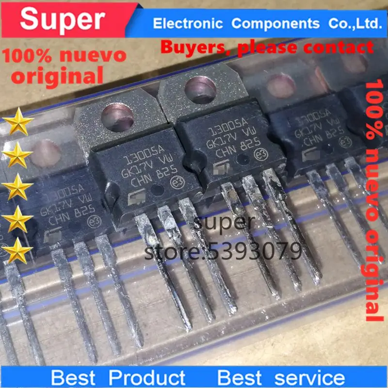 100% nuevo 10 unids/lote ST13005A 13005A 13005 ST13007A 13007A 13007 ...
