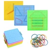 16x16cm Double Sided Geoboard Nails Peg Board Rubber Bands Plate Primary Mathematic Geometry Cognition for Kids Early Education 1