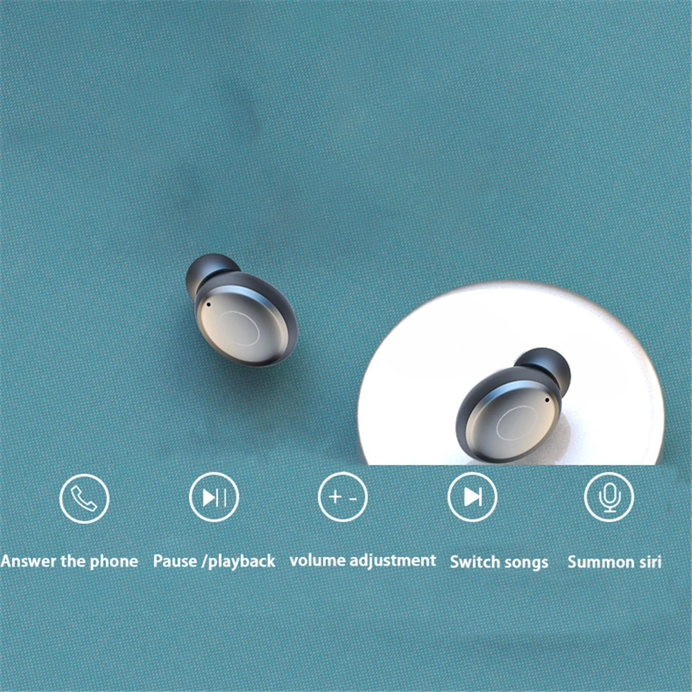 TWS Bluetooth наушники спортивные водонепроницаемые беспроводные наушники 3D HiFi стерео наушники 4H время воспроизведения с мобильным внешним аккумулятором для samsung