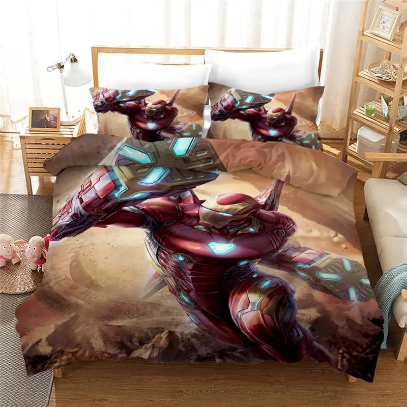 3D print bedding set queen size quilt covers for boys single home textile 3 pcs children's bedroom decoration free shipping new | Дом и