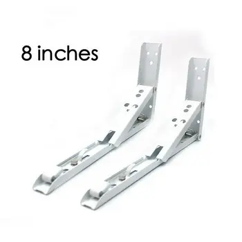 

2pcs Heavy Duty Folding Shelf Bracket Triangle Bench Mounted Table Wall Hinge Four Different Sizes Furniture Hardware