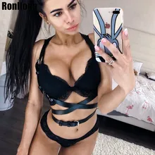 Сексуальное кожаное нижнее белье, Женская подвязка, ремень, нижнее белье, клетка, ремни для тела, для женщин, готический Топ, бюстгалтер на лямках, клетка, БДСМ, LB-007