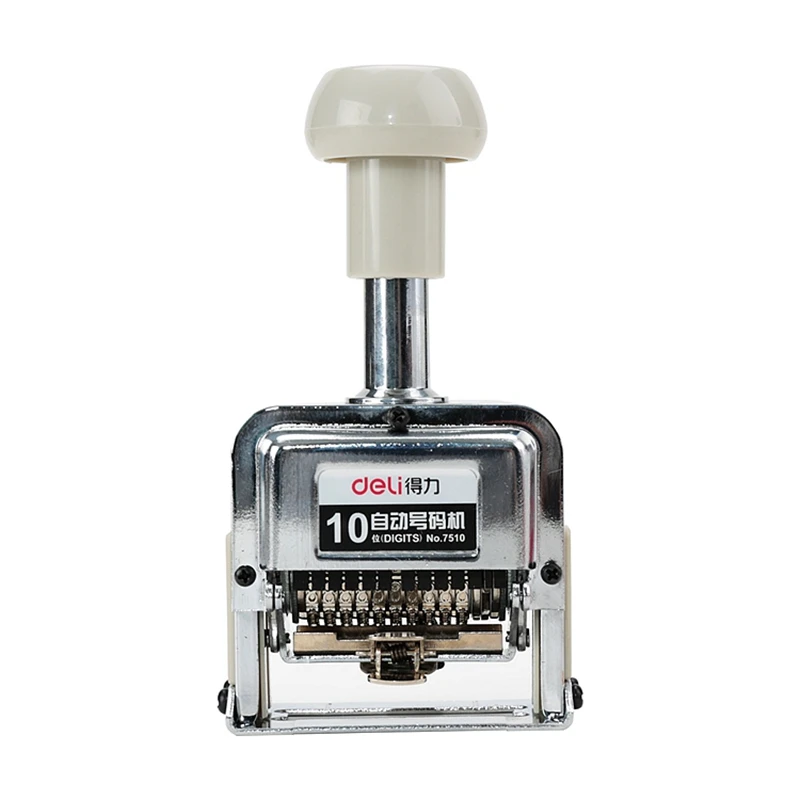 Deli Máquina de Numeração Automática Heavy Duty 315 Bits Roda Página de Data Carimbo de Negócios para o Banco do Escritório Financeiro 75067515 - Imagem 3