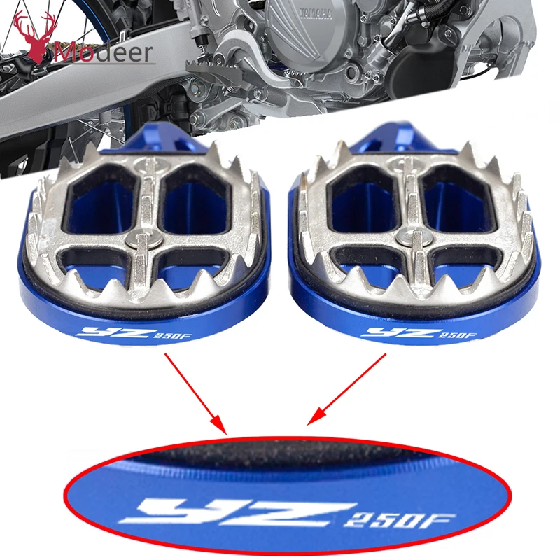 

Motorcycle Accessories Foot Pegs FootRest Footpegs Rests Pedals For Yamaha YZ25F YZ 250F 2020 Footrests Pedals Set Parts