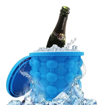 

Silicone Ice Cube Trays Molds Ice Bucket Space Saving Ice Genies Ice Ball Maker Portable Silicon Ice Cube Maker