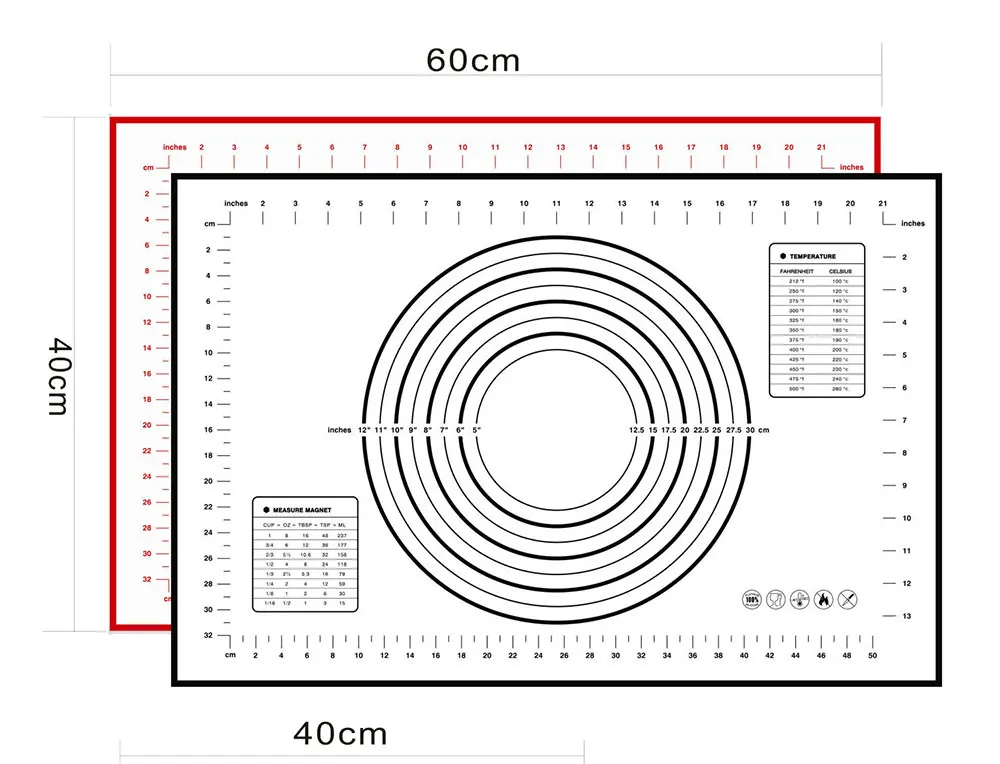 Силиконовый коврик для выпечки, тесто для пиццы, кондитерские изделия, кухонные гаджеты для торта, печенья, инструменты для приготовления пищи, посуда, Аксессуары для выпечки C1297 g