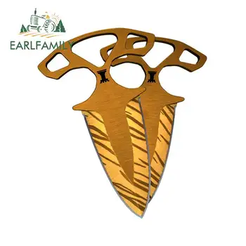 

EARLFAMILY 13cm x 11.5cm for CSGO Skin Shadow Daggers Waterproof Decal Car Graffiti Stickers DIY Custom Printing Decoration