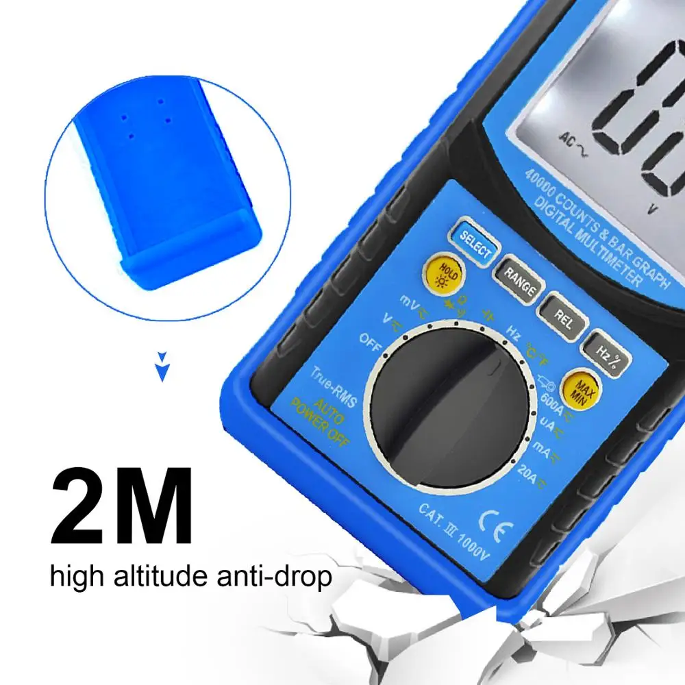 Holdпик цифровой мультиметр Высокая точность HP-6688G AC DC Напряжение Ток Емкость Частота Тестер Авто Диапазон Multimetro