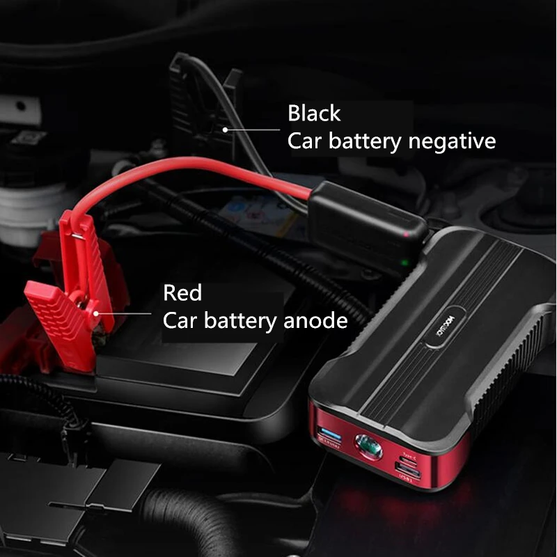 Многофункциональное автомобильное аварийное пусковое устройство power Bank 12V автомобильное зажигание с SOS светильник автомобильное зарядное устройство