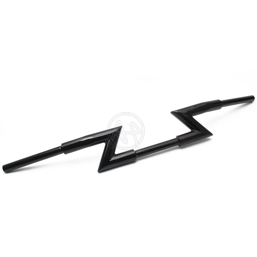 Черный 84 см Удлиненная утолщенная 1/" Диаметр Lightning Z-Bar ручка для Harley Honda Kawasaki 22 мм Диаметр Универсальная