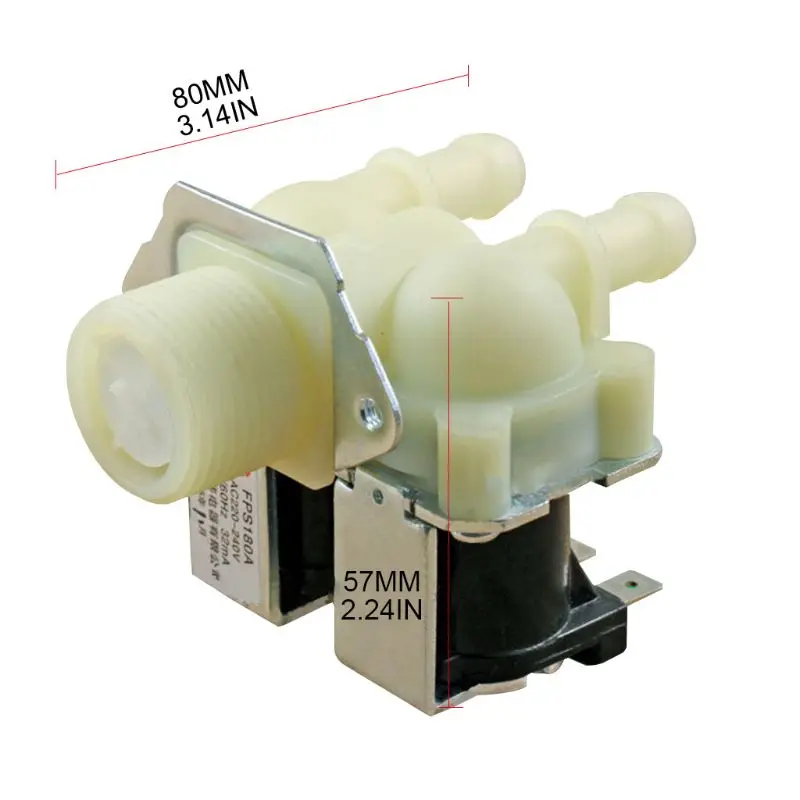 Universal Washing Machine Water Double Inlet Valve Home Electrical Appliance Durable Replacement Parts water inlet solenoid valve