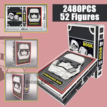 

New 2480pcs Star Wars Stormtrooper Figures Collection Book Edition Model Building Blocks Bricks Starwars Lepinings Kid Gift Toy