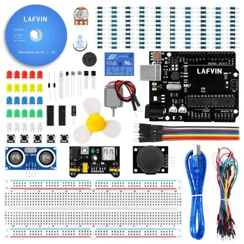 

LAFVIN 10set/lot Basic Starter Kit for Arduino for UNO with Tutorial