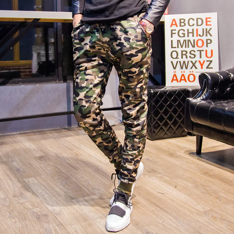 

2015 Autumn MEN'S Trousers Korean-style Slim Fit Elasticity MEN'S Casual Pants Skinny Pants Men's Camouflage Pants Gymnastic Pan