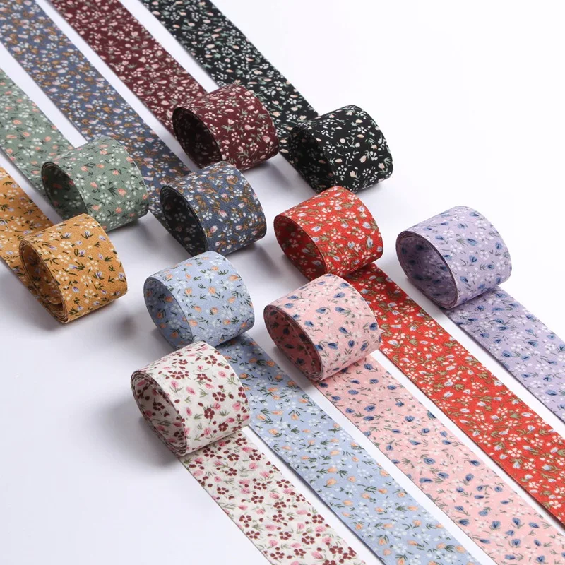 5 yards Double-sided floral chiffon Ribbon DIY Crafts Wedding Party Decor Gift Bouquet Packaging Hairwear Bow Material ribbon decoration,ribbon supplies,webbing craft supplies,chiffon silk ribbon,chiffon ribbon