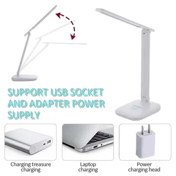 

Portable 3 Levels Book Lamp Reading Light Home Decor Study Eye-Care Flashlight Flexible USB LED Desk Lamp