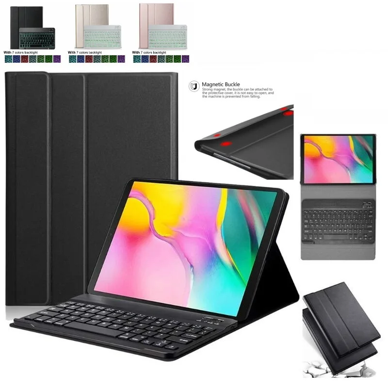 

Тонкий Магнитный чехол для iPad Pro 12,9 2020 2018 2th 2-го поколения и A2228 A2068 A2230 чехол Подсветка Bluetooth клавиатура capa funda