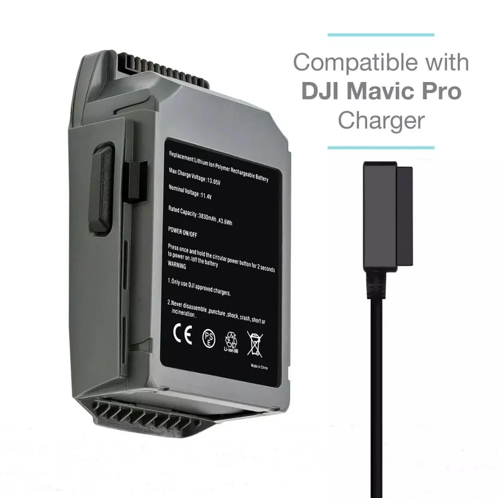 Mavic Drone Inteligente Vôo Bateria 3830 Mah 11.4v Baterias Originais Acessórios Dji Pro - Image 5