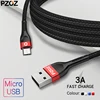 Câble Micro Usb PZOZ 3A charge rapide pour Samsung Huawei Xiaomi redmi honneur LG données chargeur de téléphone portable Android cordon Microusb ► Photo 2/6