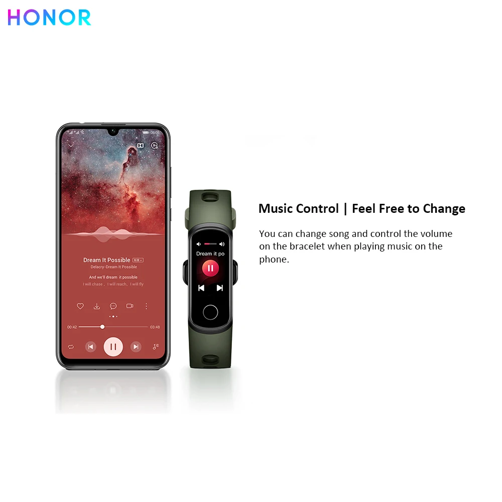 Смарт-браслет huawei Honor Band 5i, Оксиметр, сенсорный экран, волшебный цвет, для плавания, для обнаружения сердечного ритма, сна, сна, Honor Band 5i