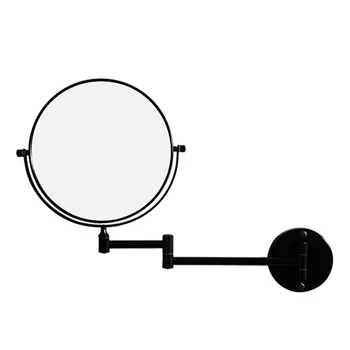 

Bathroom Black Mirror Wall-mounted Makeup Mirror Bathroom Beauty Mirror Folding Magnifying Glass Wall-mounted Mirrors