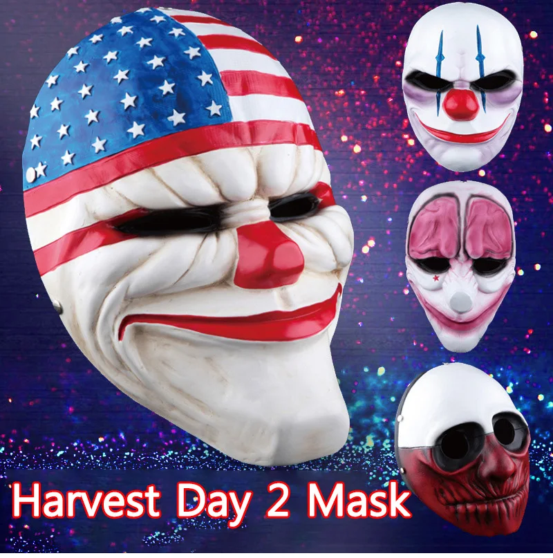Payday2 игровая тема ужасная маска маскарадная страшная пластиковая маска для хеллоуина реквизит для выступлений модные аксессуары для празднования Хеллоуина