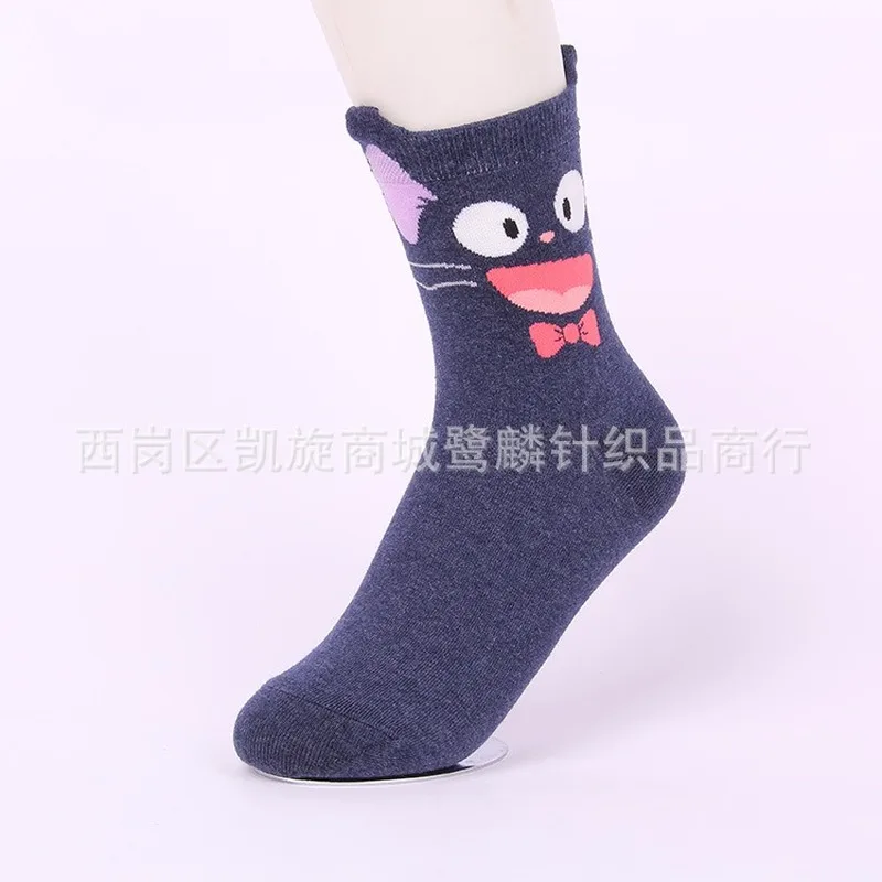 Носки с мультяшным аниме принтом носки без лица для мужчин Tonari No Totoro JiJi милые