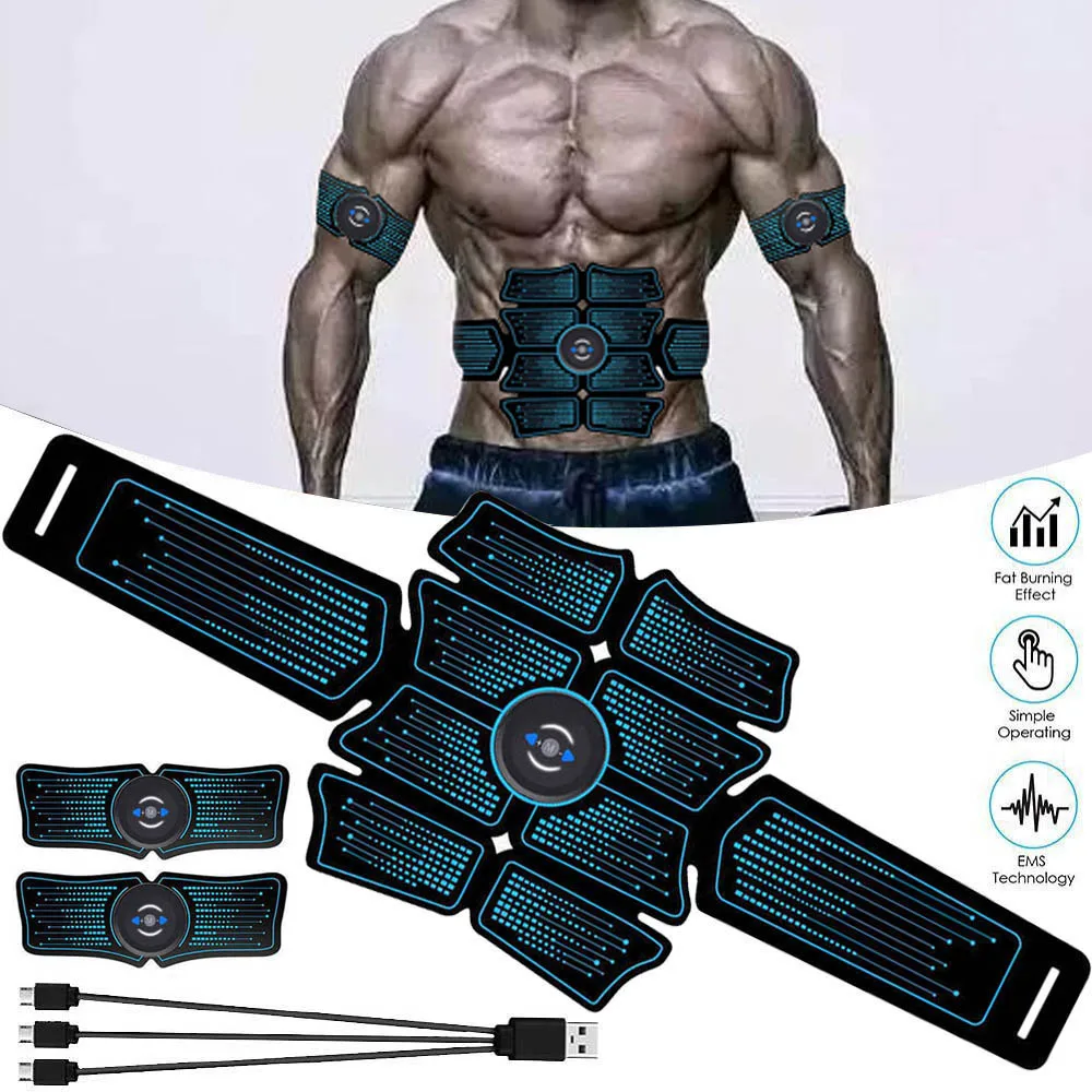 

Gym EMS Muscle Electro Stimulator Electrostimulator Abdominal Electric Massager Training Apparatus Fitness Machine Building Body