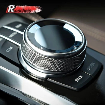 

RONCHEIN BMW Multimedia iDrive Button Replacement Cover for BMW1 2 3 4 5 7 Series X1 X3 X5 X6 E90 F10 F30 Interior Accessories