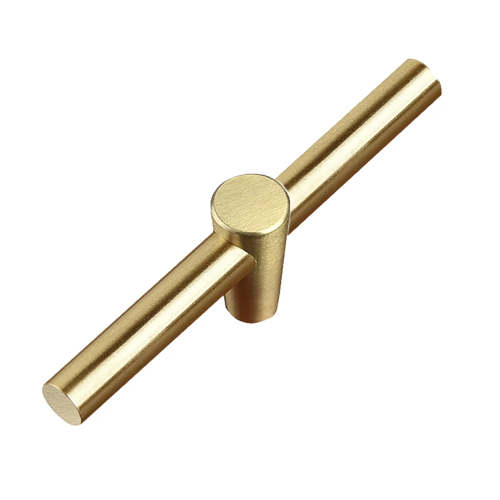 

Dresser Door Pull Bar Hardware Wardrobe Cabinet Knob Drawer Bedroom Kitchen Anti Rust Cupboard Handle Pure Copper Solid