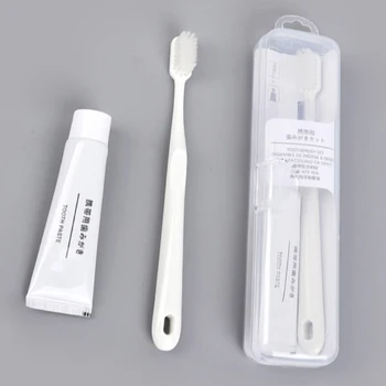 

Portable Toothpaste and Toothbrush Travel Set Travel Hotel Hotel Business Trip Toothpaste Wash Two-piece Set