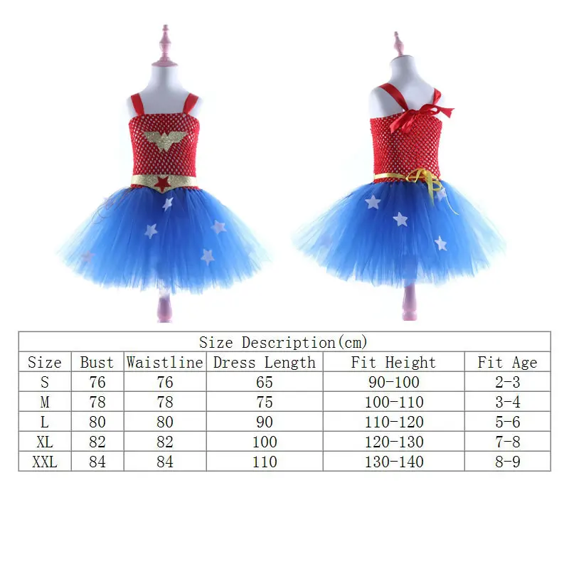 Wonder Woman Costume For Girl Dress Cloth Christmas Child Disguise Up Sling Tutu Skirt Kid Cartoon Party Cosplay Frock 2 5 6 8 9 Dresses Aliexpress
