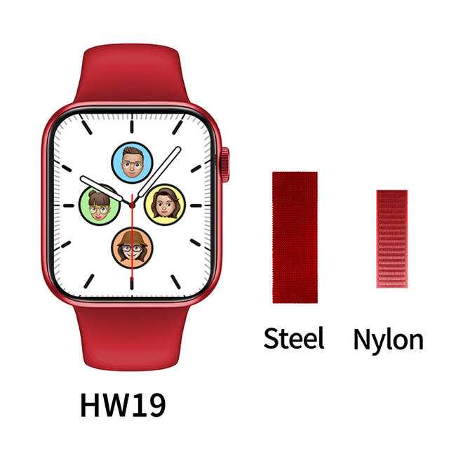 Smartwatch Series 6 Smart Watch Men Women HW19 plus Heart Rate Monitor pk W26 W37 P8 plus HW22 pro max D20 Y68 IWO 13