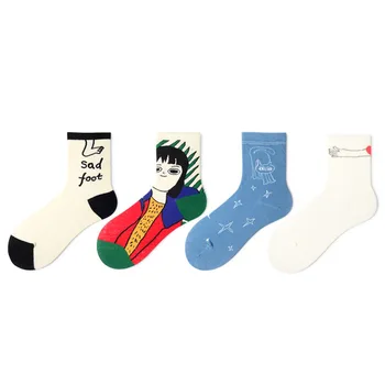 

Harajuku Autumn Cartoon Kawaii Funny Cute Couple Cotton Socks Happy Creativity Men Socks Fashions Japanese Gifts for Women Sock