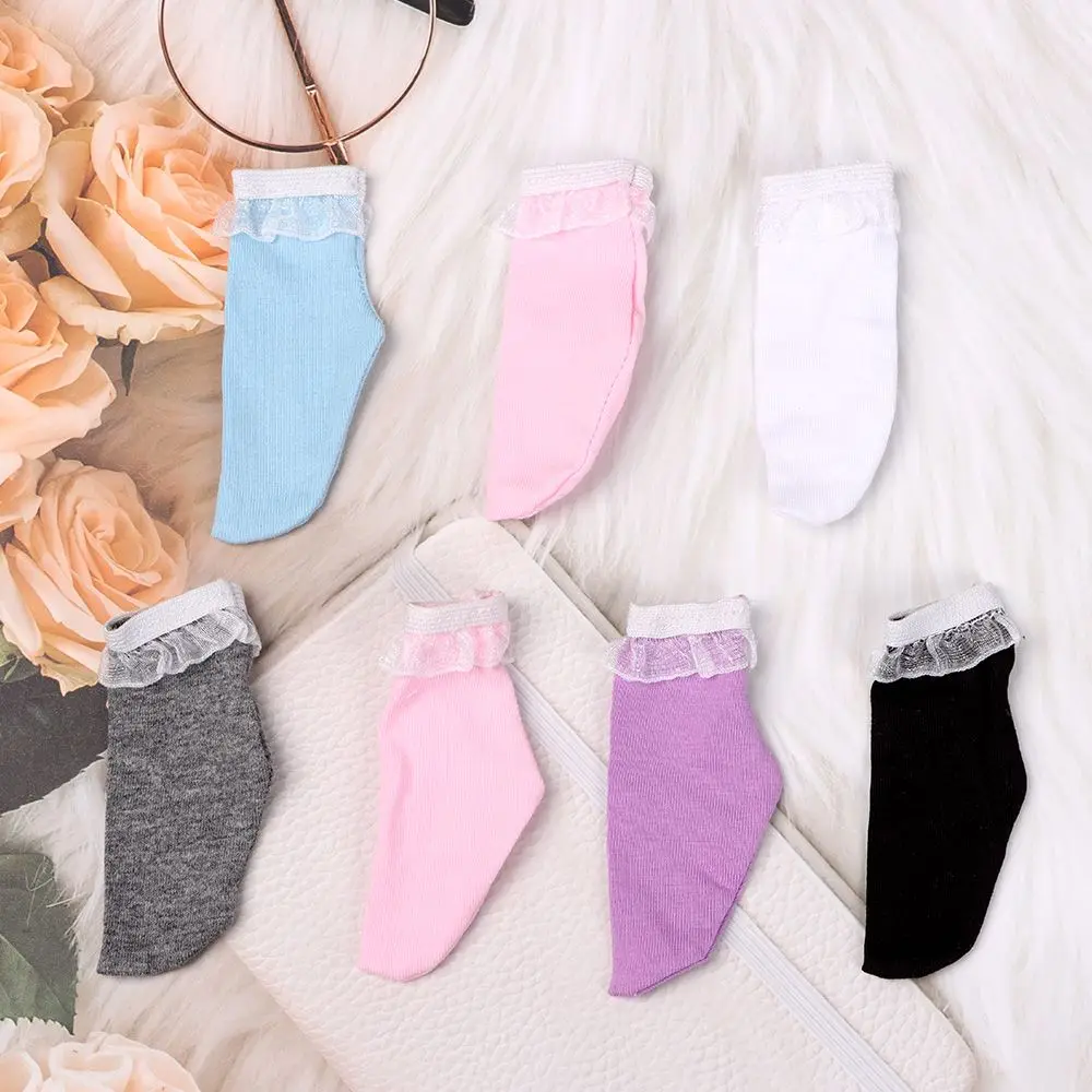Christmas Gift doll Socks 1 / 3 BJD SD cute socks short tube lace elastic bud silk stockings Doll's Clothes Accessories | Игрушки и