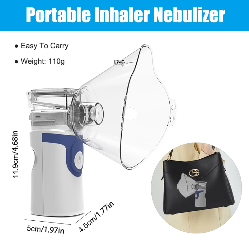 Медицинский Ингалятор Inhale Nebulizer мини портативный паровой ингалятор для детей и