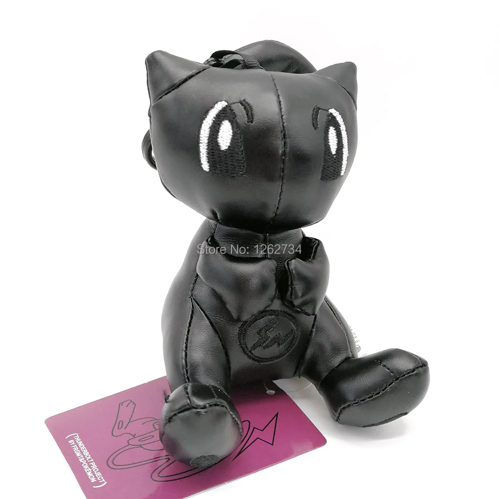 Милый PU черный фрагмент Mew 11 см клип брелок мягкий аниме мультфильм фигурка кукол PCXB