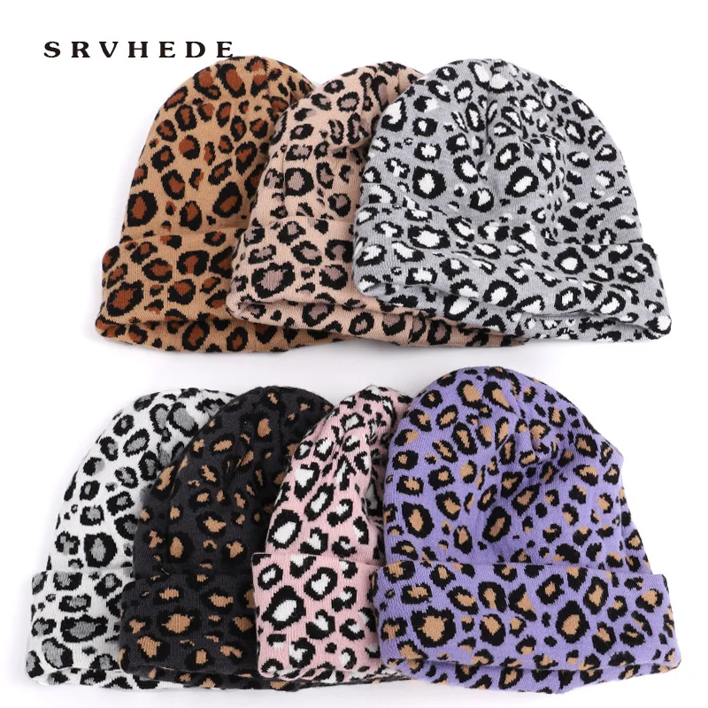 Новая модная леопардовая хлопковая шапка двухслойная Толстая шапка с хеджированием зимние женские шапки зимние мужские шапки шапка Толстая