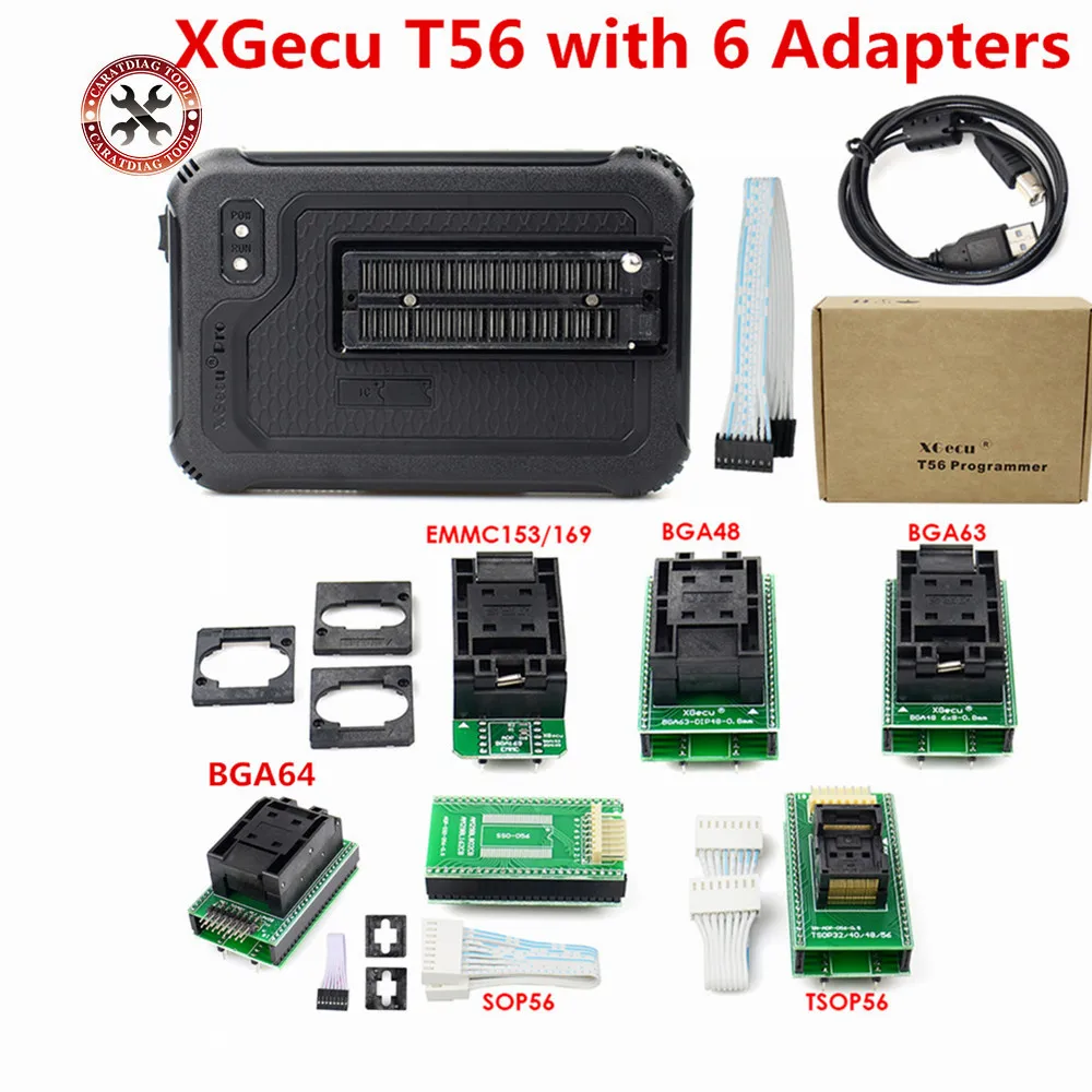 Original XGecu T56 Universal Programmer With BGA63 BGA64 BGA169 Adapter Super Performance High Speed 24/25/26/93 Serial EEPROM | Автомобили