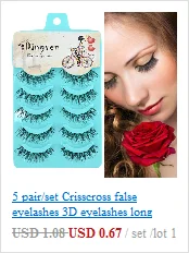 3pcs/set Magnetic eyelashes with Magnetic Eyeliner Eyelash applicator 3D natural false eyelashes Kit magnet false eye lashes