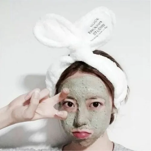 

2019 Fashion Women Cute Big Ears Comfortable Wash Face Bathe Hair Bands Elastic Headband Women Hairbands Hair Accessories
