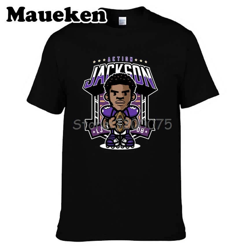 Мужская экшн-футболка Lamar Jackson 8 Baltimore, футболка с коротким рукавом, мужская мода W0123013
