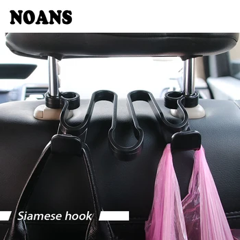 

NOANS S Style Auto Car Hook Headrest Pillow Bag Joint Clip For Toyota Coralla CHR Yaris Jeep Renegade wrangler BMW F30 F10 E30
