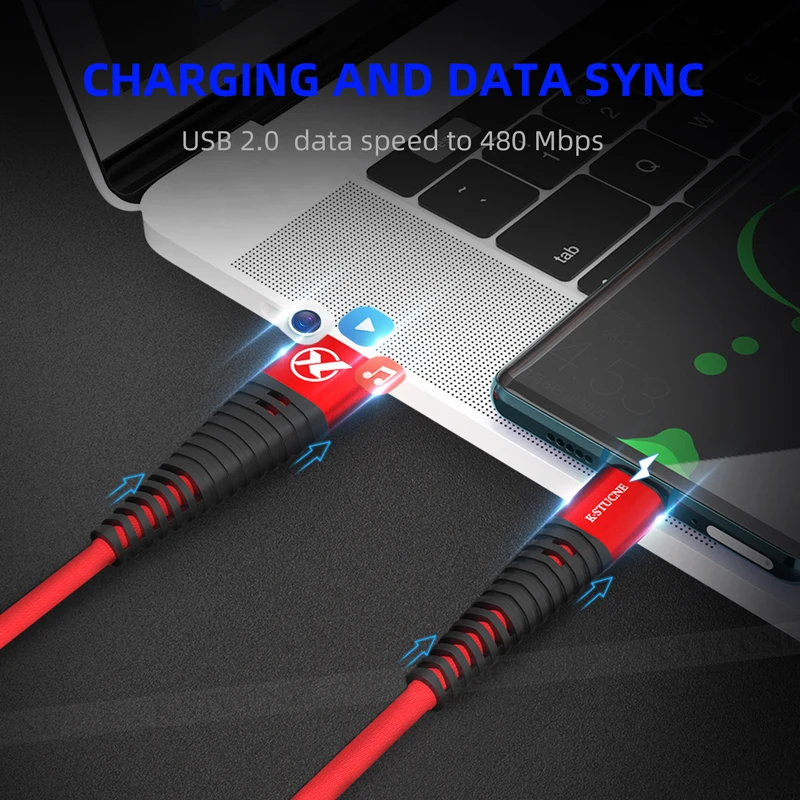 Кабель usb type-C для samsung Galaxy S10 S8 S9 Pius кабель для зарядки данных type-C USB-C для Xiaomi mi 9 mi 8 телефонный кабель USB C