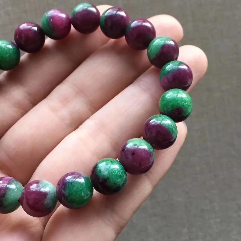 Natural Ruby Zoisite Beads Bracelet Crystal Healing Bracelet Reiki Bracelet Gift For her AAA Grade Beads Bracelet